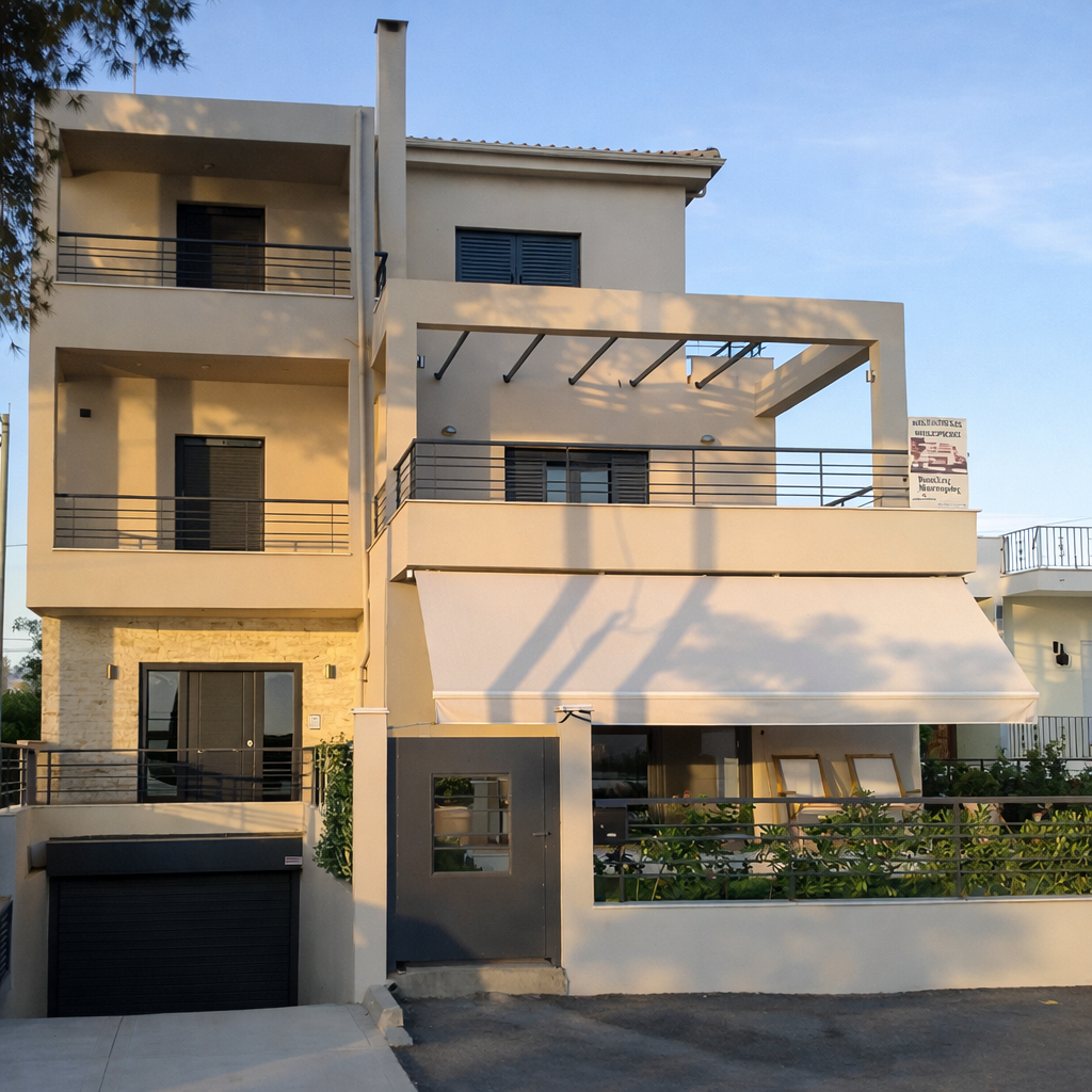 Παραθαλάσσιο συγκρότημα κατοικιών στην Έξω Παναγίτσα Χαλκίδας με κουφώματα Europa