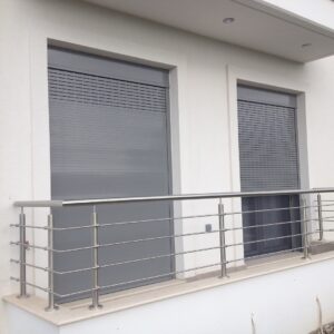 Ενεργειακά κουφώματα αλουμινίου Europa Hybrid σε νεόδμητη οικία στη Νέα Αρτάκη