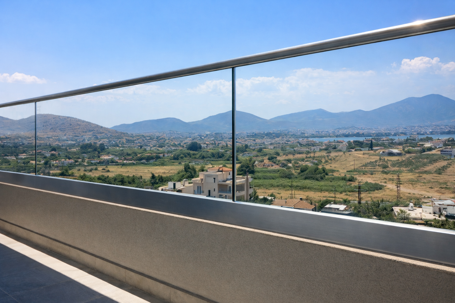 Γυάλινα κάγκελα Χαλκίδα