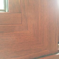 Νέα Ενεργειακά κουφώματα αλουμινίου σε απόχρωση ξύλου Καρυδιά παραδοσιακή κατοικία στην Αμάρυνθο