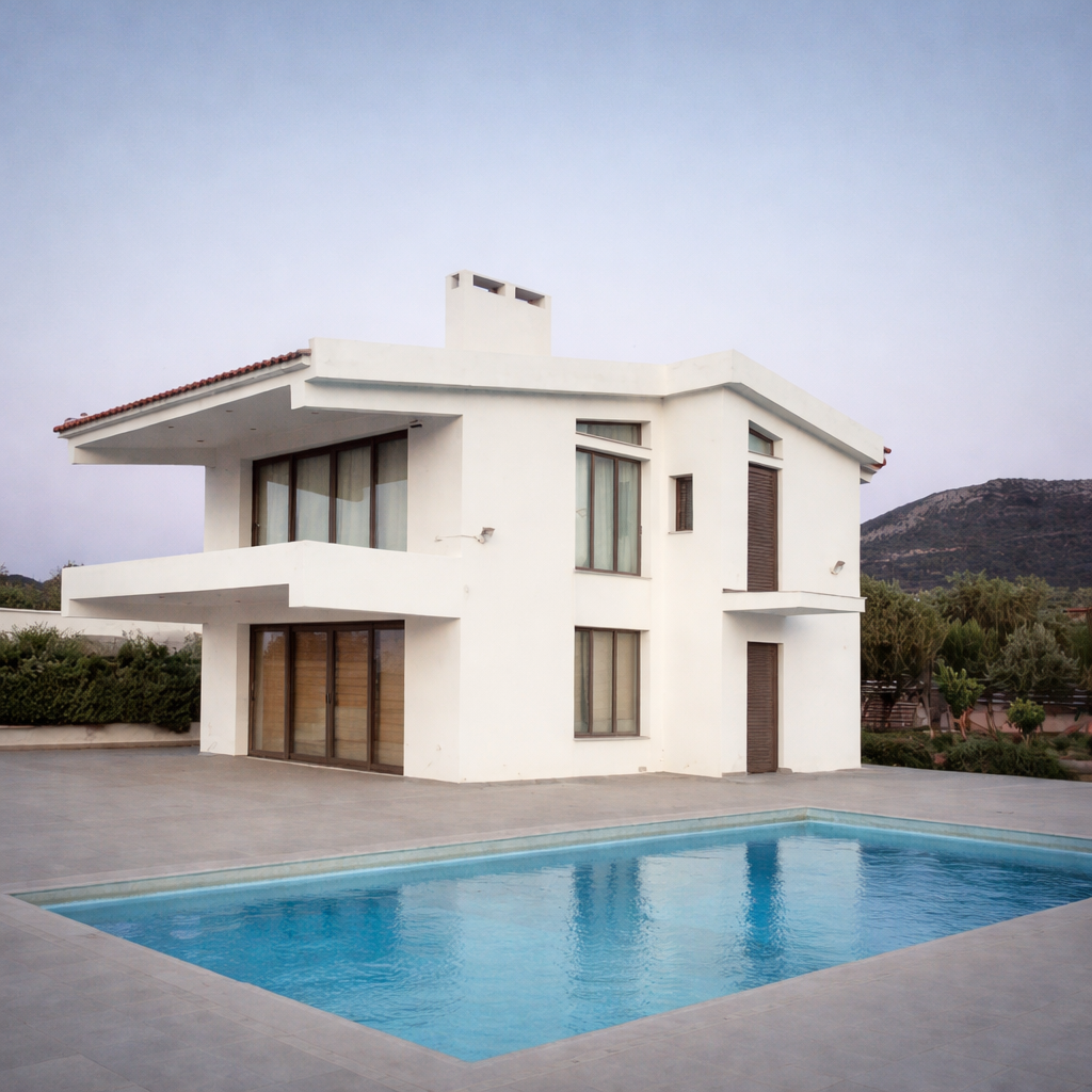 Εξοχική κατοικία στα Λουκίσια με κουφώματα αλουμινίου Europa