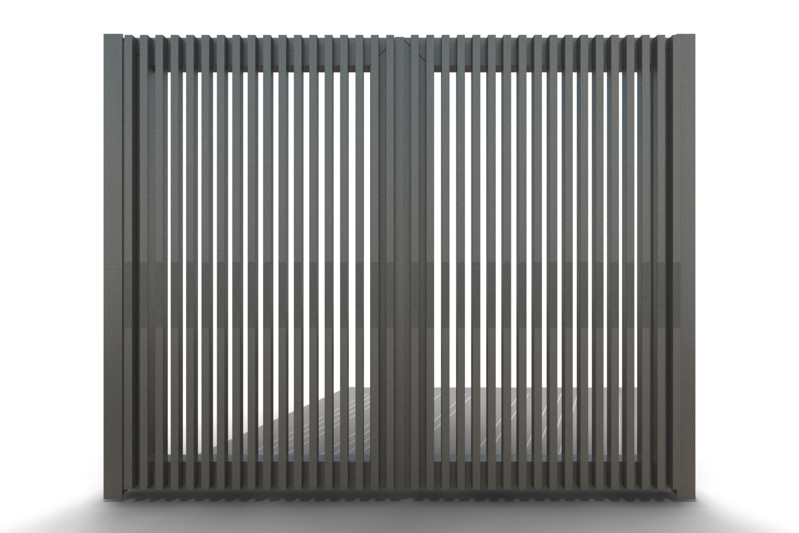 Δίφυλλη Ανοιγόμενη Αυλόπορτα Αλουμίνιου EX431K