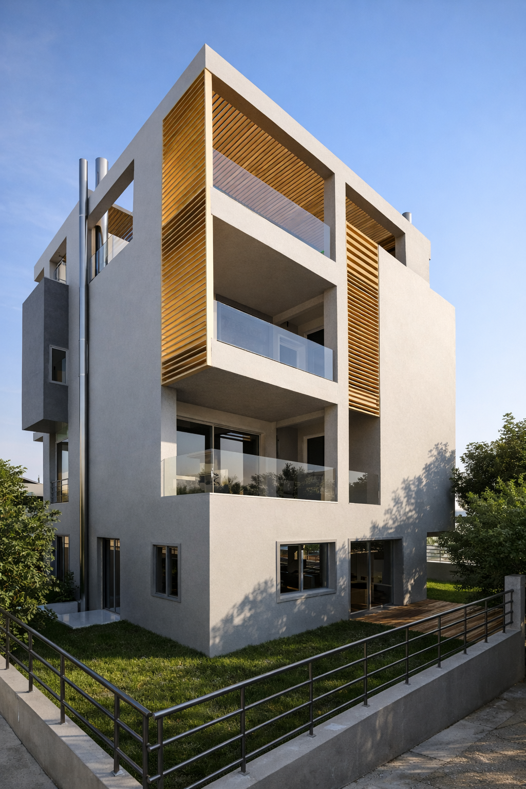 Σύγχρονη πολυτελής κατοικία στη Νέα Κηφισιά με ενεργειακά κουφώματα αλουμινίου Europa Hybrid