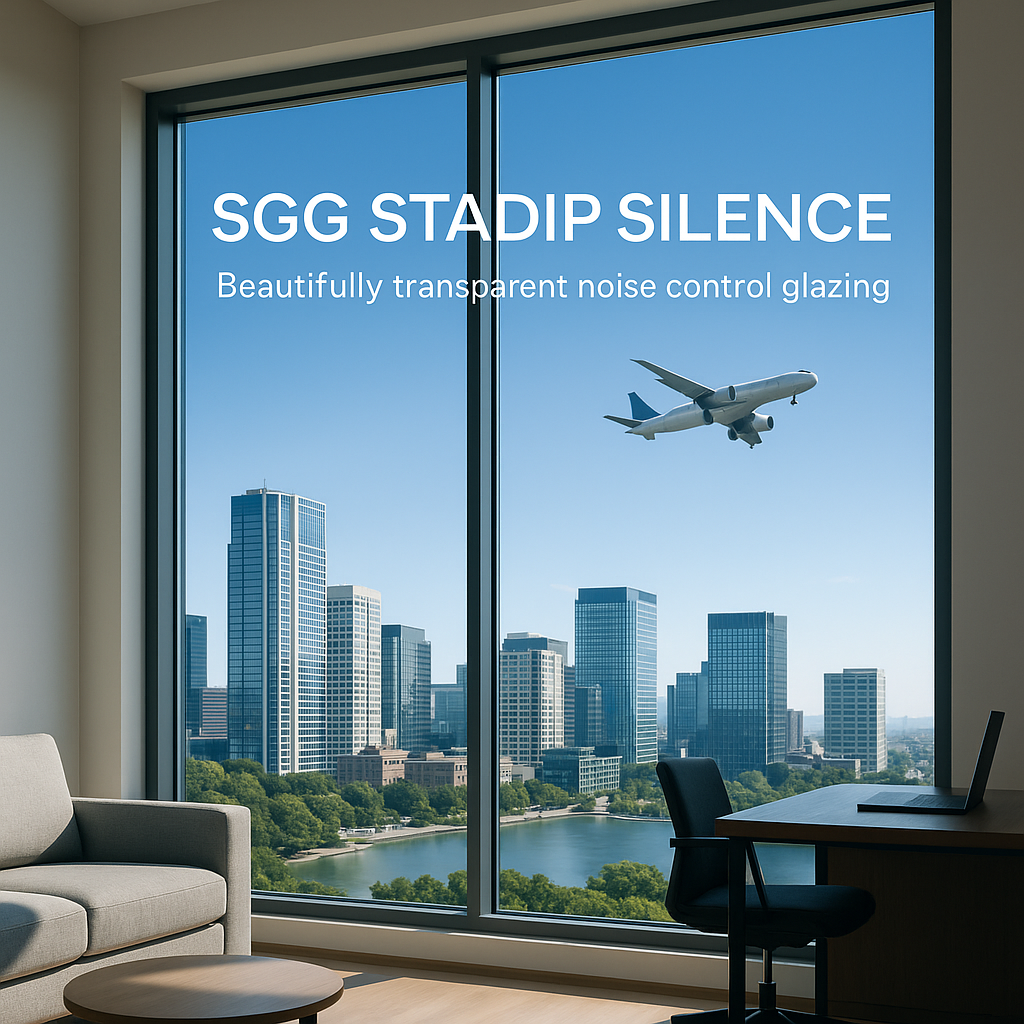 SGG STADIP SILENCE® mparolas aluminium systems (Ηχομονωτικοί υαλοπίνακες)