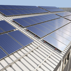 EUROPA Sun 4400 σταθερό σύστημα στήριξης φωτοβολταϊκών πλαισίων για κεκλιμένες βιομηχανικές στέγες