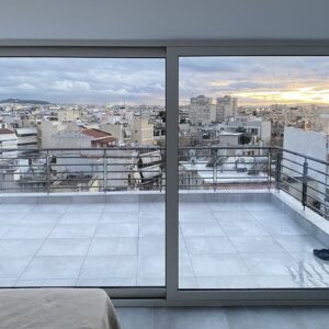 Ενεργειακά κουφώματα αλουμινίου Europa A40 SL Hybrid σε ρετιρέ στο Περιστέρι