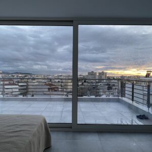 Ενεργειακά κουφώματα αλουμινίου Europa A40 SL Hybrid σε ρετιρέ στο Περιστέρι