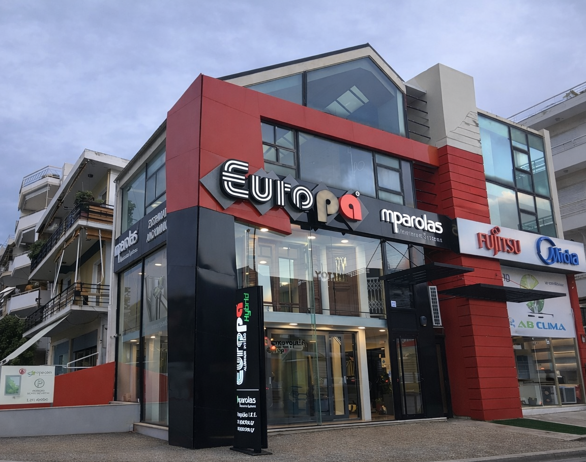 Έκθεση κουφωμάτων αλουμινίου Showroom Europa Μαρούσι – Λ. Κηφισίας 157