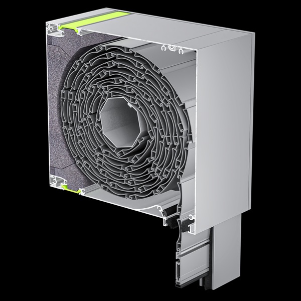 Το σύστημα ERS 960 διαθέτει θερμοδιακοπτόμενο κουτί με πολυαμίδιο και επιπλέον εσωτερική θερμομόνωση NEOCOAT EPS