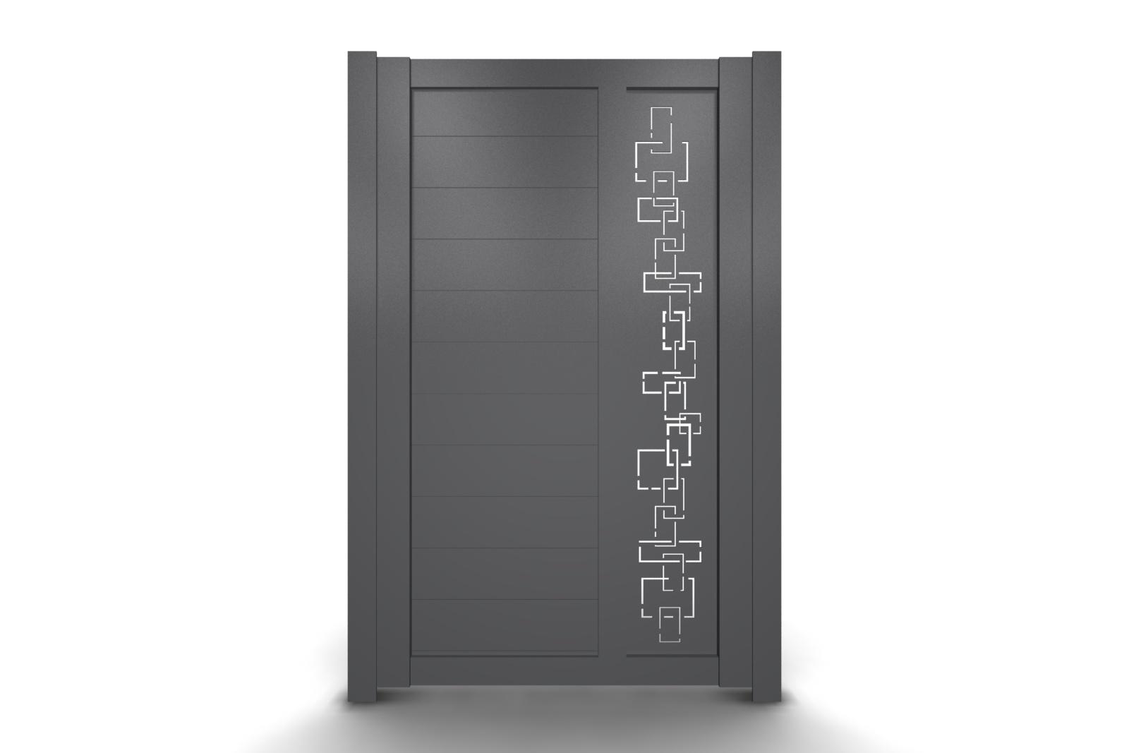 Μονόφυλλη Ανοιγόμενη Αυλόπορτα Αλουμίνιου C101