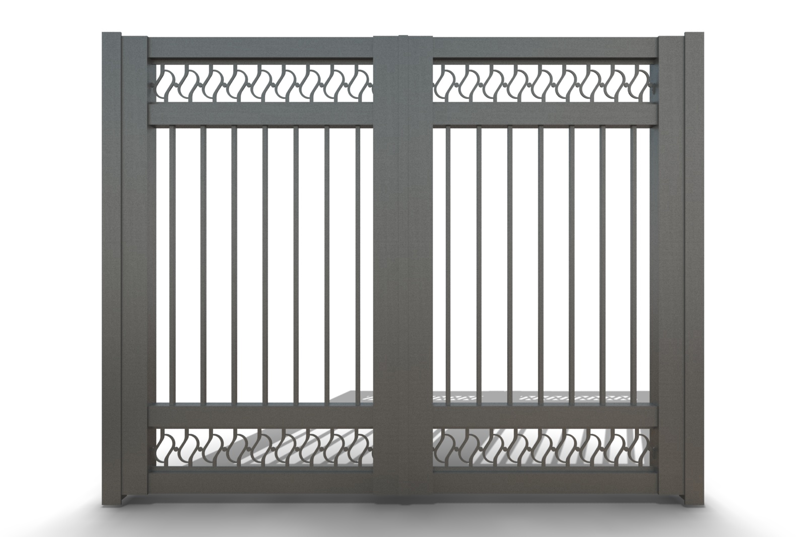 Δίφυλλη Ανοιγόμενη Αυλόπορτα Αλουμίνιου C202w