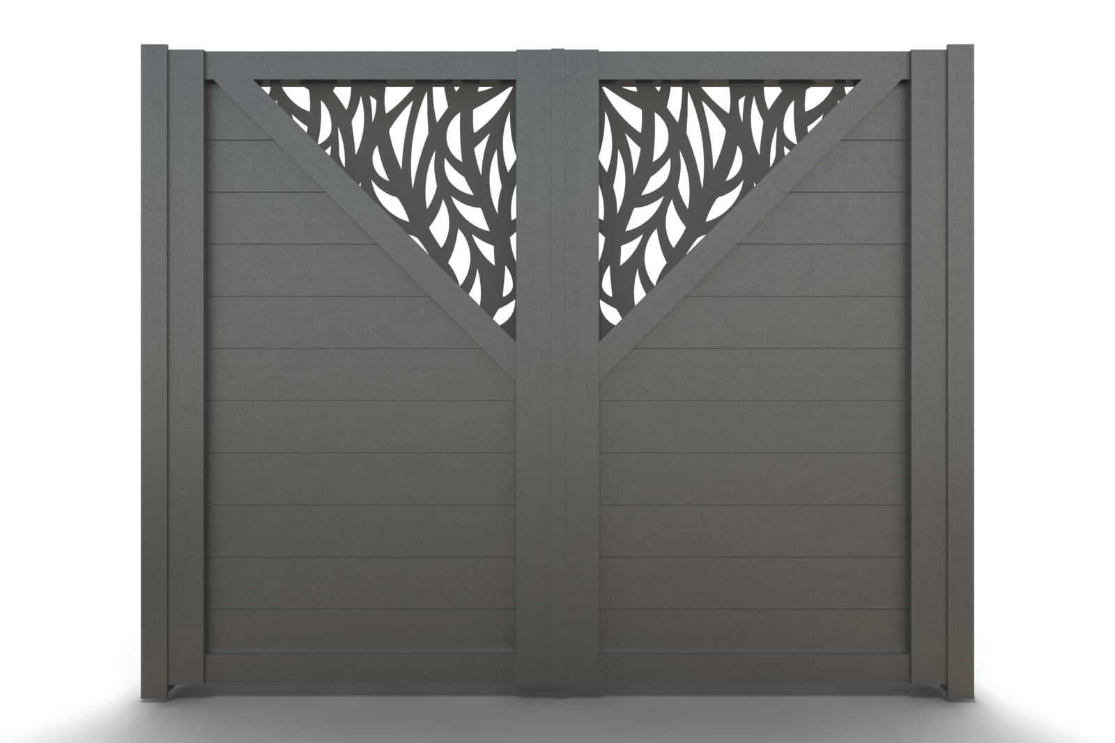 Δίφυλλη Ανοιγόμενη Αυλόπορτα Αλουμίνιου C375l