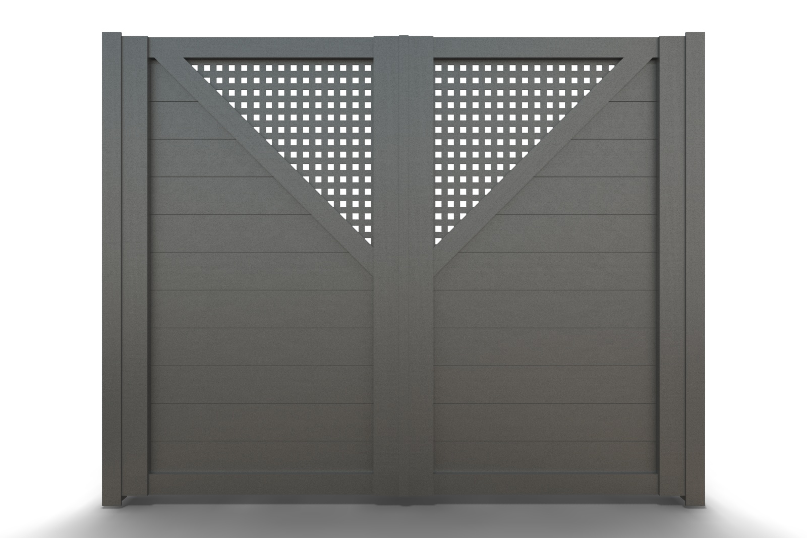 Δίφυλλη Ανοιγόμενη Αυλόπορτα Αλουμίνιου C375s