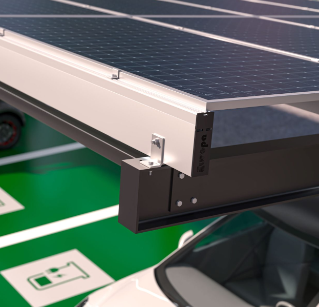 Europa Carport είναι ένα σύστημα βάσης στήριξης Φωτοβολταϊκών πλαισίων