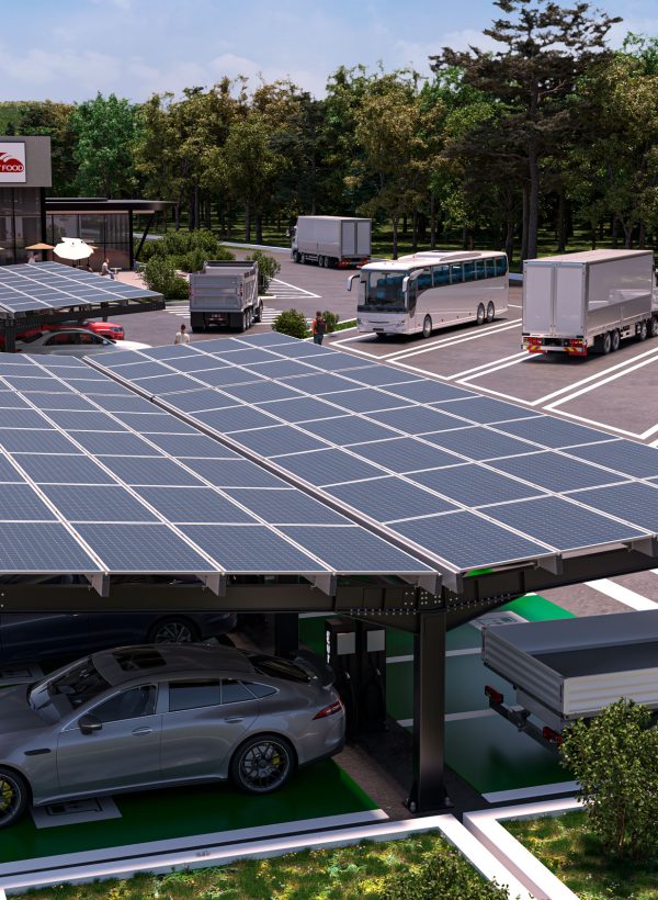 Europa Carport Double είναι ένα σύστημα βάσης στήριξης Φωτοβολταϊκών πλαισίων