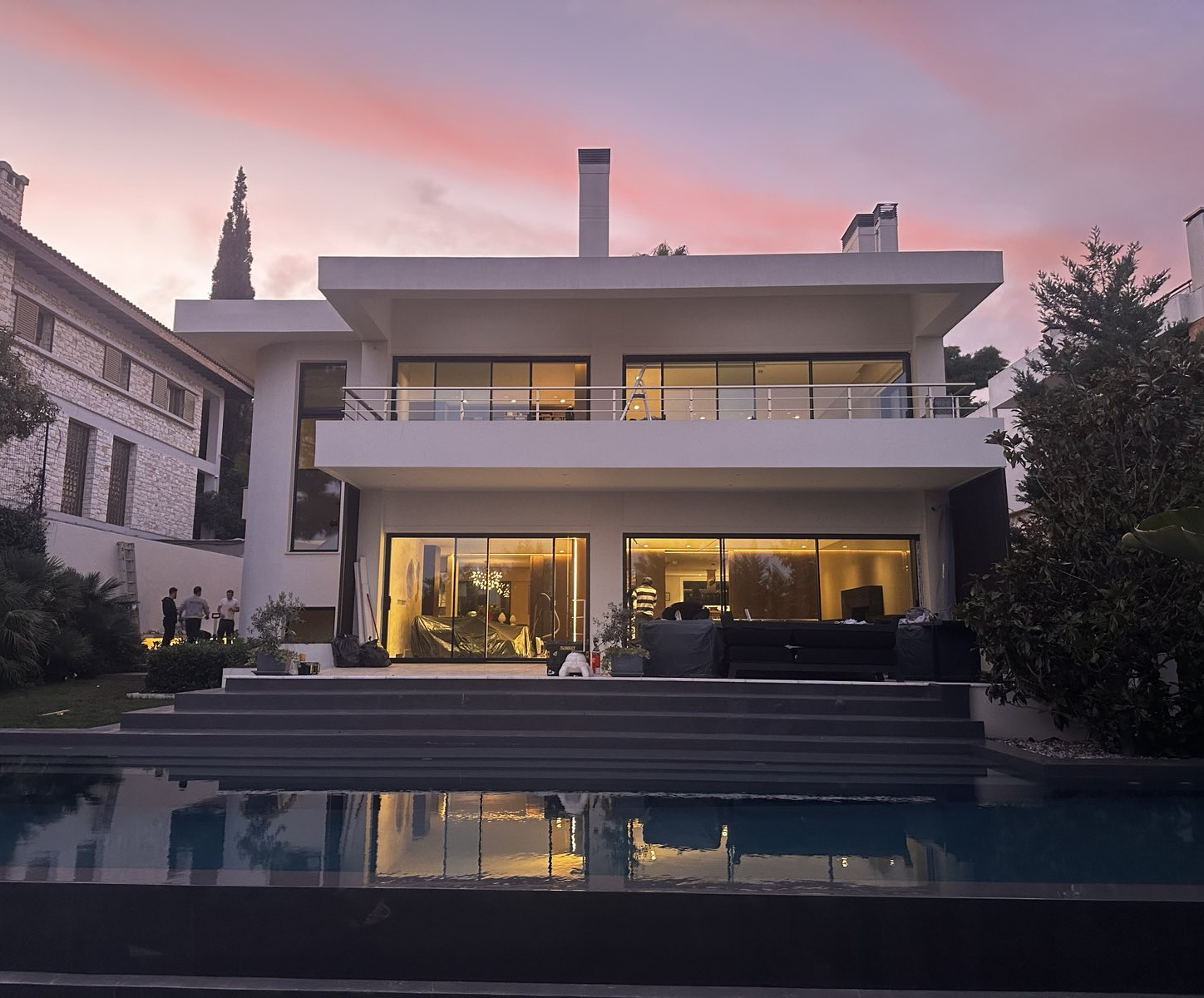 Minimal Κουφώματα Αλουμινίου Οικία στην Φιλοθέη_Europa EMF64 Hybrid_Mparolas Aluminium Systems