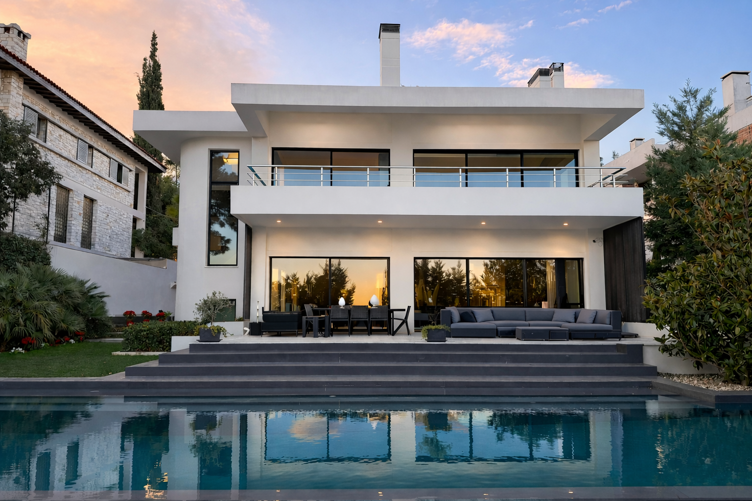 Minimal Frame Κουφώματα Οικία στην Φιλοθέη -Europa EMF64 Hybrid - mparolas