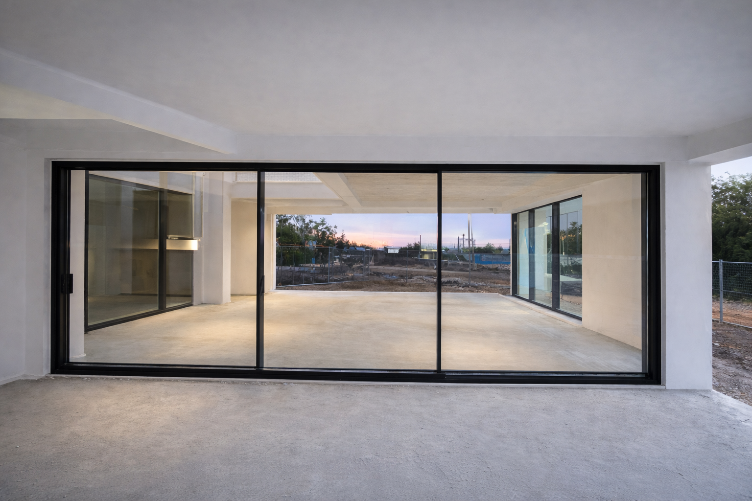 Minimal κουφώματα αλουμινίου σε παραθαλάσσια κατοικία στο Λαγονήσι