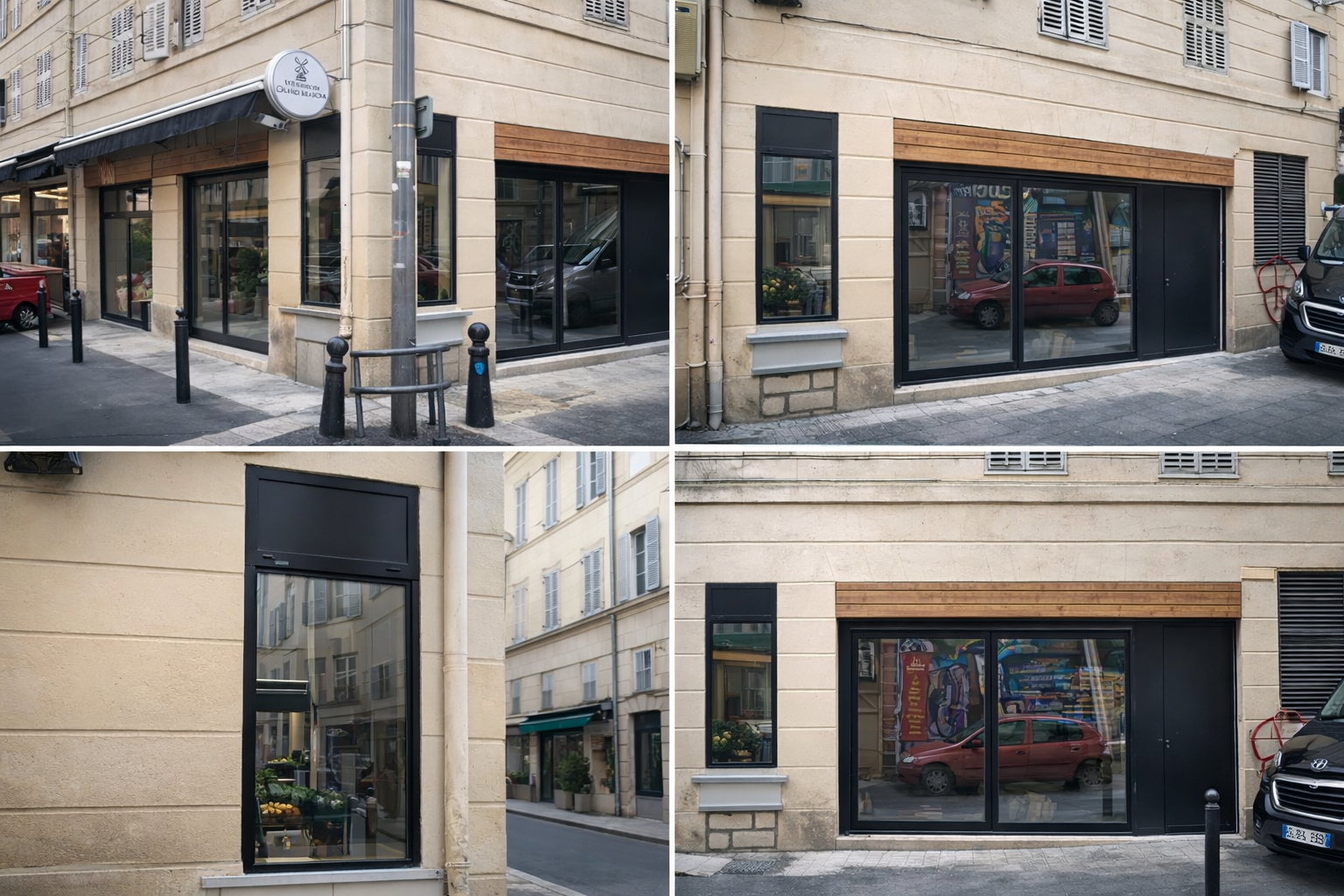 Κουφώματα αλουμινίου έτοιμα για εξαγωγή σε κατασκευαστικό έργο στη Μασσαλία, Γαλλία