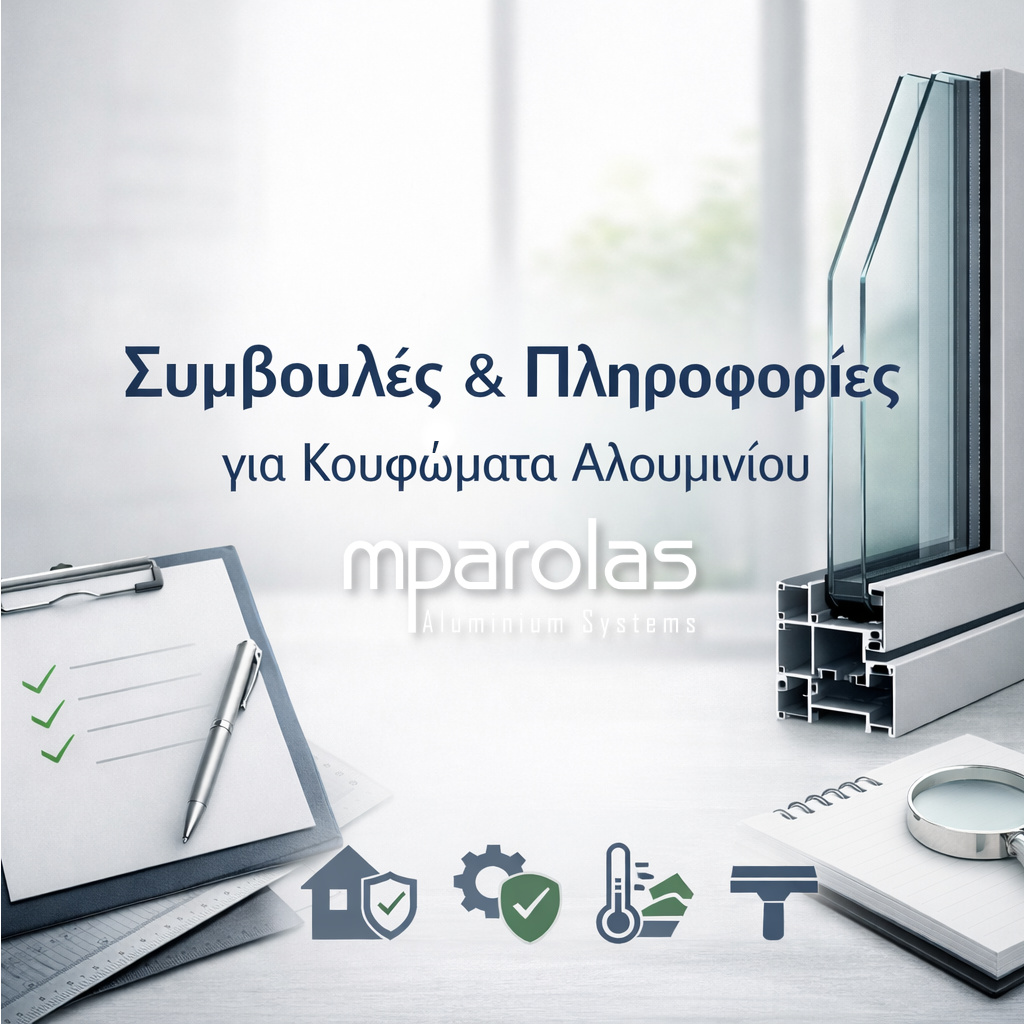 Συμβουλές & Πληροφορίες για Κουφώματα Αλουμινίου | Mparolas Aluminium Systems